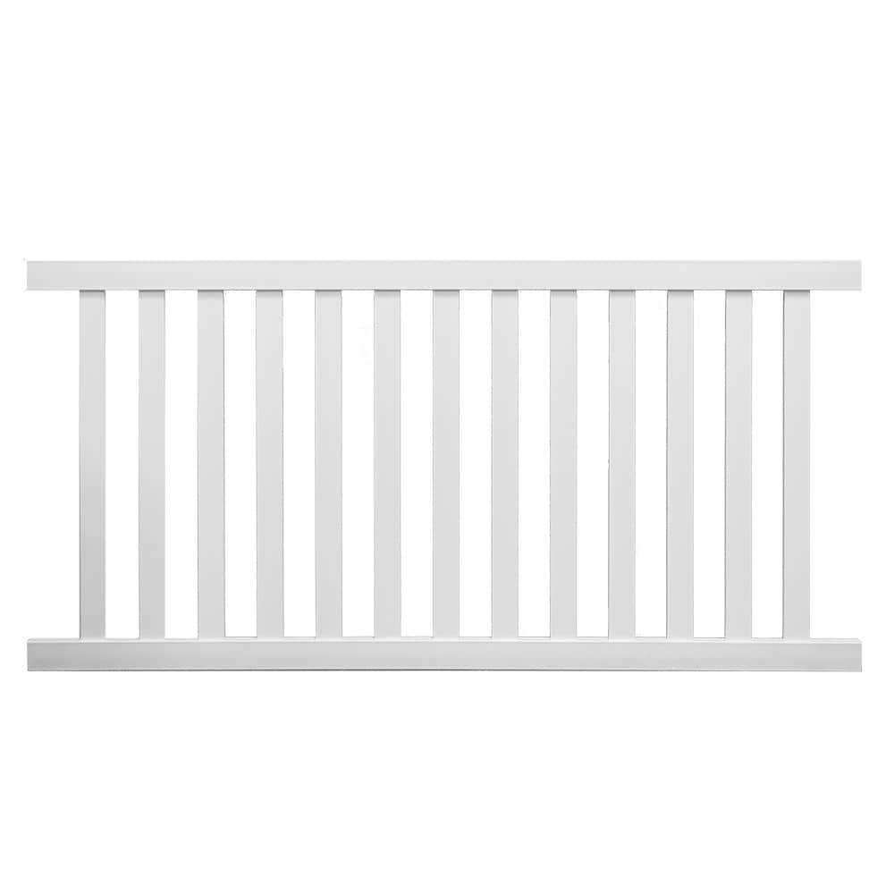 Weatherables Captiva 4 ft. H x 8 ft. W Tan Vinyl Pool Fence Panel