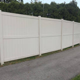 Weatherables Augusta 8 ft. H x 8 ft. W Tan Vinyl Privacy Fence Panel Kit
