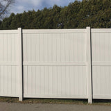 Weatherables Augusta 8 ft. H x 8 ft. W Tan Vinyl Privacy Fence Panel Kit