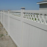 Weatherables Ashton 7 ft. H x 8 ft. W Tan Vinyl Privacy Fence Panel Kit