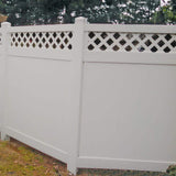Weatherables Ashton 7 ft. H x 8 ft. W Tan Vinyl Privacy Fence Panel Kit