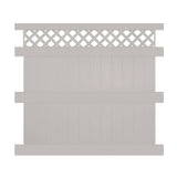 Weatherables Ashton 8 ft. H x 8 ft. W Tan Vinyl Privacy Fence Panel Kit