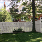 Weatherables Huntington 6 ft. H x 8 ft. W Tan Vinyl Semi-Privacy Fence Panel Kit