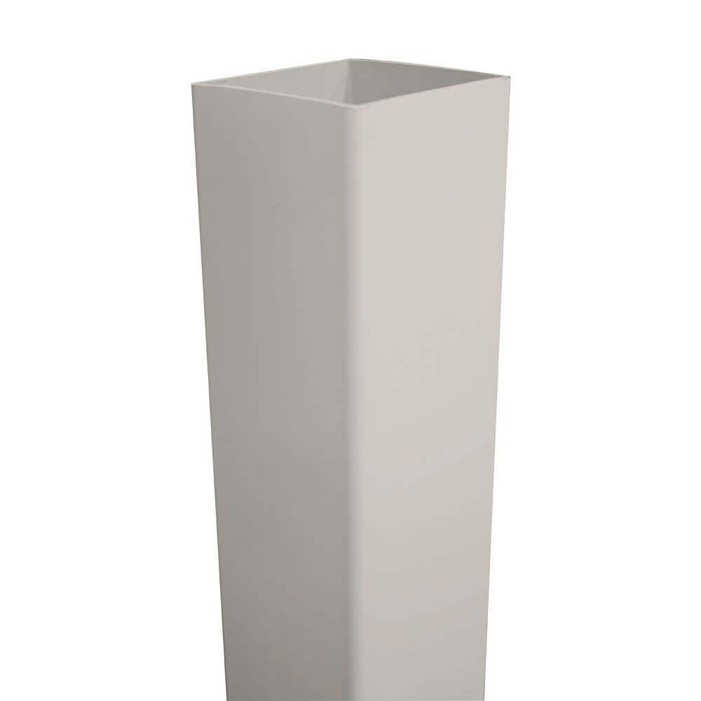 Weatherables 4 in. x 4 in. x 6 ft. Tan Vinyl Fence Blank Post