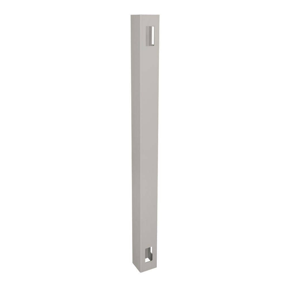 Weatherables 4 in. x 4 in. x 7 ft. Tan Vinyl Fence Corner Post