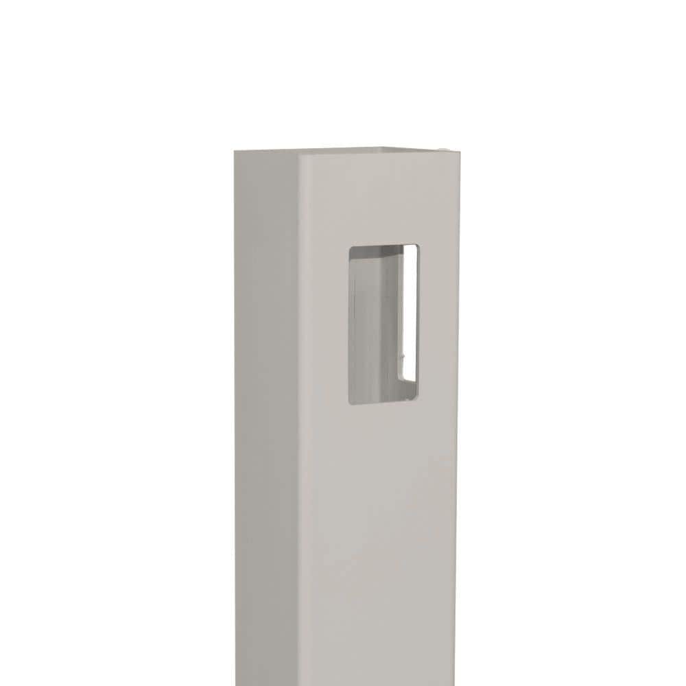 Weatherables 5 in. x 5 in. x 11.6 ft. Tan Vinyl Fence Corner Post