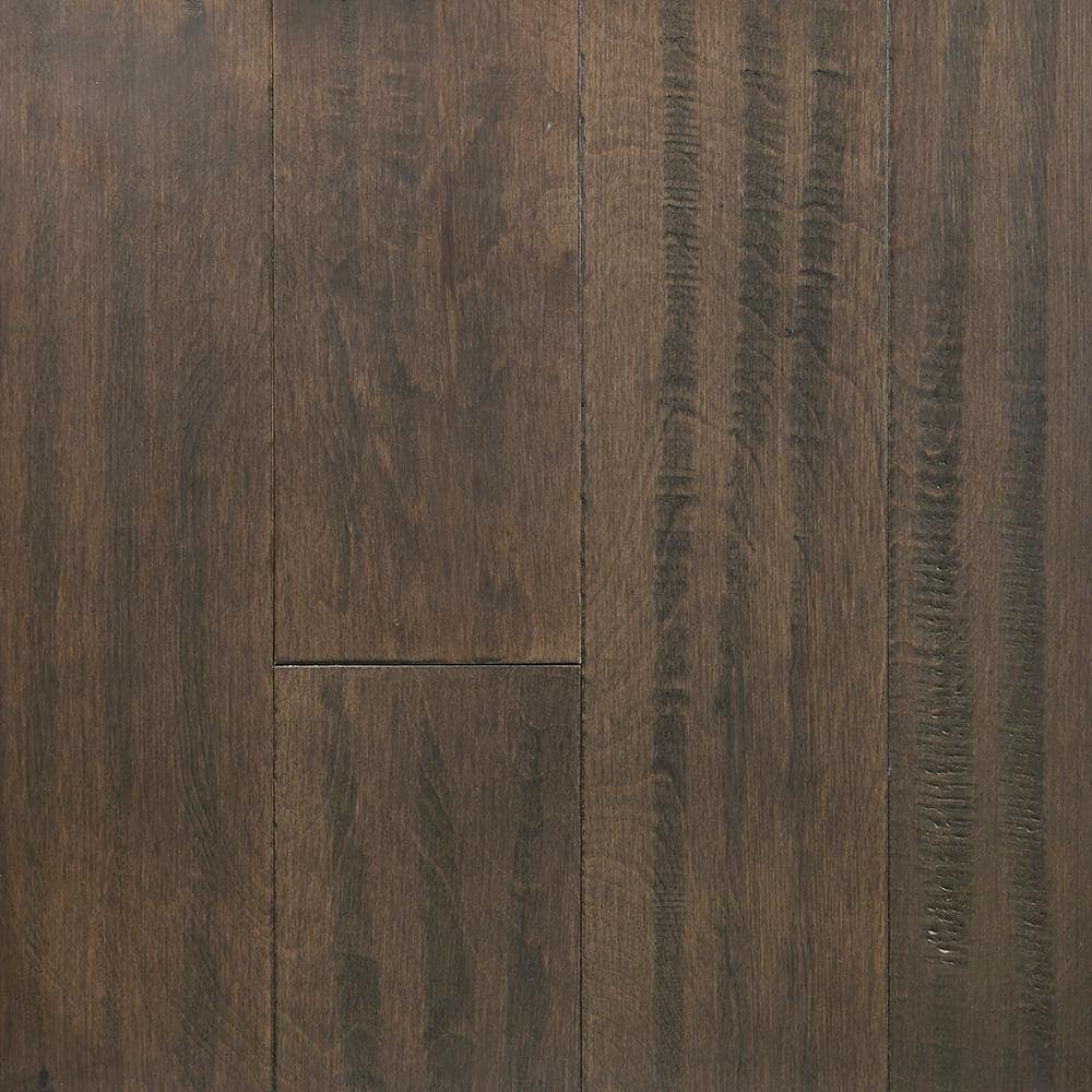 OptiWood Tanned Leather Birch 2/7 in. T x 5 in. W Click Lock Wire Brushed Engineered Hardwood Flooring (16.7 sq.ft./case)