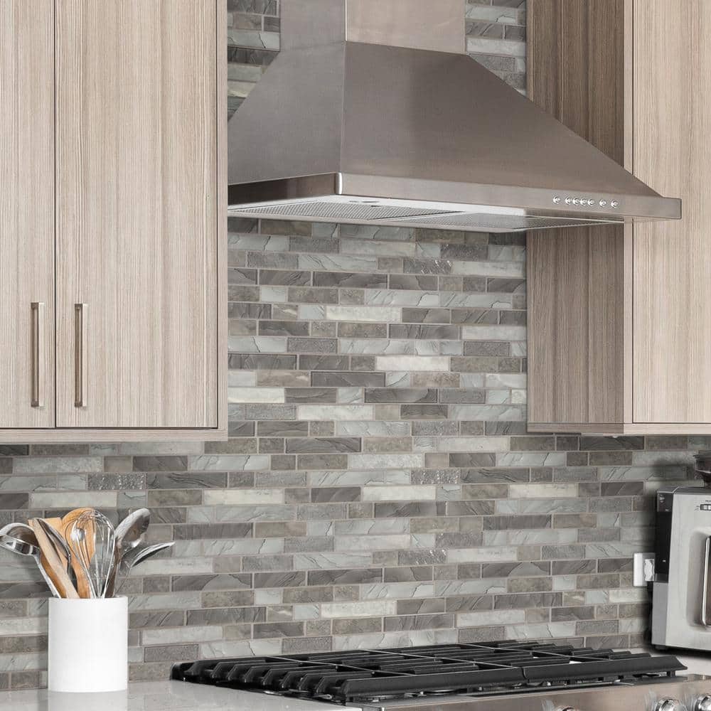 MSI Tarvos Interlocking 11.81 in. x 13.5 in. x 6 mm Glass Mesh-Mounted Mosaic Wall Tile (14.55 sq. ft. / case)