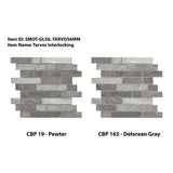MSI Tarvos Interlocking 11.81 in. x 13.5 in. x 6 mm Glass Mesh-Mounted Mosaic Wall Tile (14.55 sq. ft. / case)