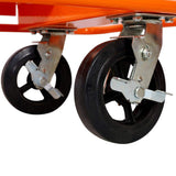 Tatayosi Heavy Duty panel service cart 2400lbs load capacity with 8" Black Mold-On Rubber Wheels