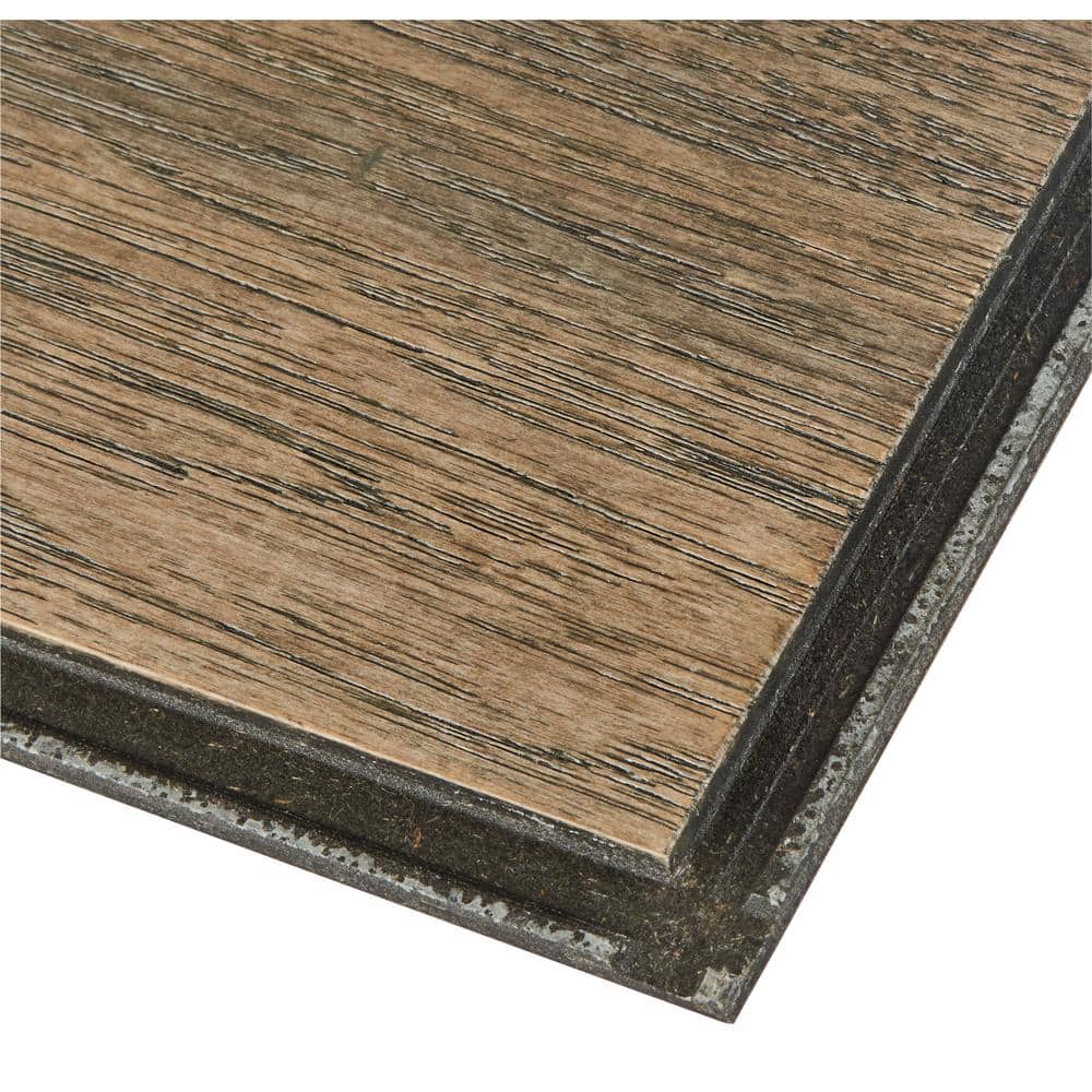 Bruce Hydropel Taupe Hickory 7/16 in. T x 5 in. W Waterproof Wire Brushed Engineered Hardwood Flooring (22.6 sq.ft./ctn)