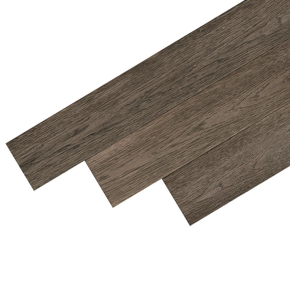 Bruce Hydropel Taupe Hickory 7/16 in. T x 5 in. W Waterproof Wire Brushed Engineered Hardwood Flooring (22.6 sq.ft./ctn)