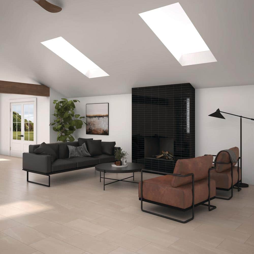 Daltile Rorington Taupe 12 in. x 24 in. Glazed Porcelain Floor and Wall Tile (17.6 sq. ft./Case)