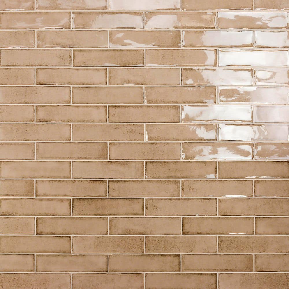 Ivy Hill Tile Moze Taupe 3 in. x 12 in. 9 mm Ceramic Wall Tile (22-Piece) (5.38 sq. ft./ Box)