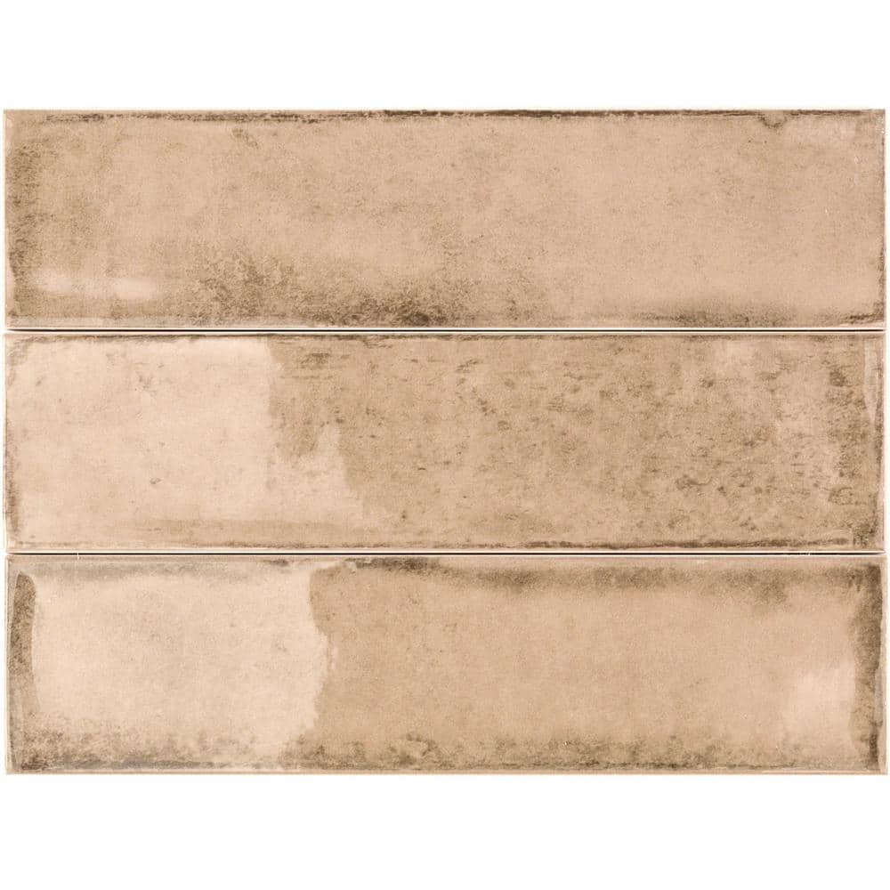 Ivy Hill Tile Moze Taupe 3 in. x 12 in. 9 mm Ceramic Wall Tile (22-Piece) (5.38 sq. ft./ Box)