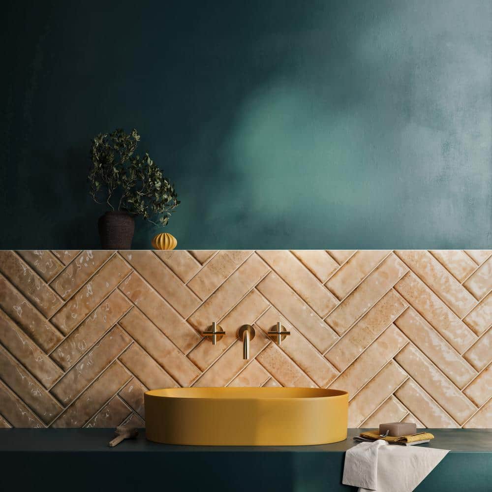 Ivy Hill Tile Moze Taupe 3 in. x 12 in. 9 mm Ceramic Wall Tile (22-Piece) (5.38 sq. ft./ Box)