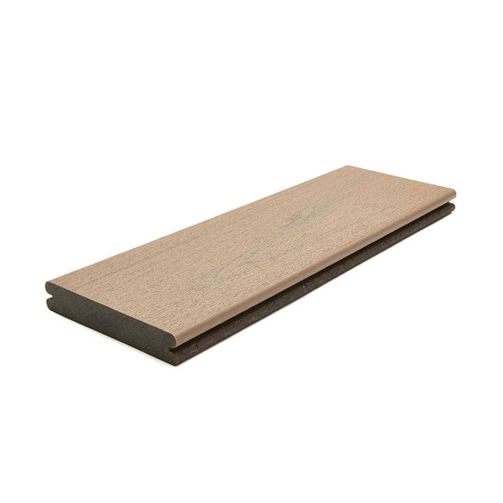 Trex Transcend Lineage 1 in. x 6 in. x 1 ft. Carmel Composite Deck Board Sample