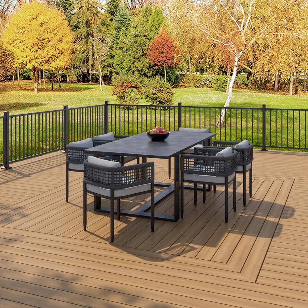 Deckorators Summit Terra Slotted Composite Deck Board - 1 in. x 6 in. x 16 ft. | Surestone Technology