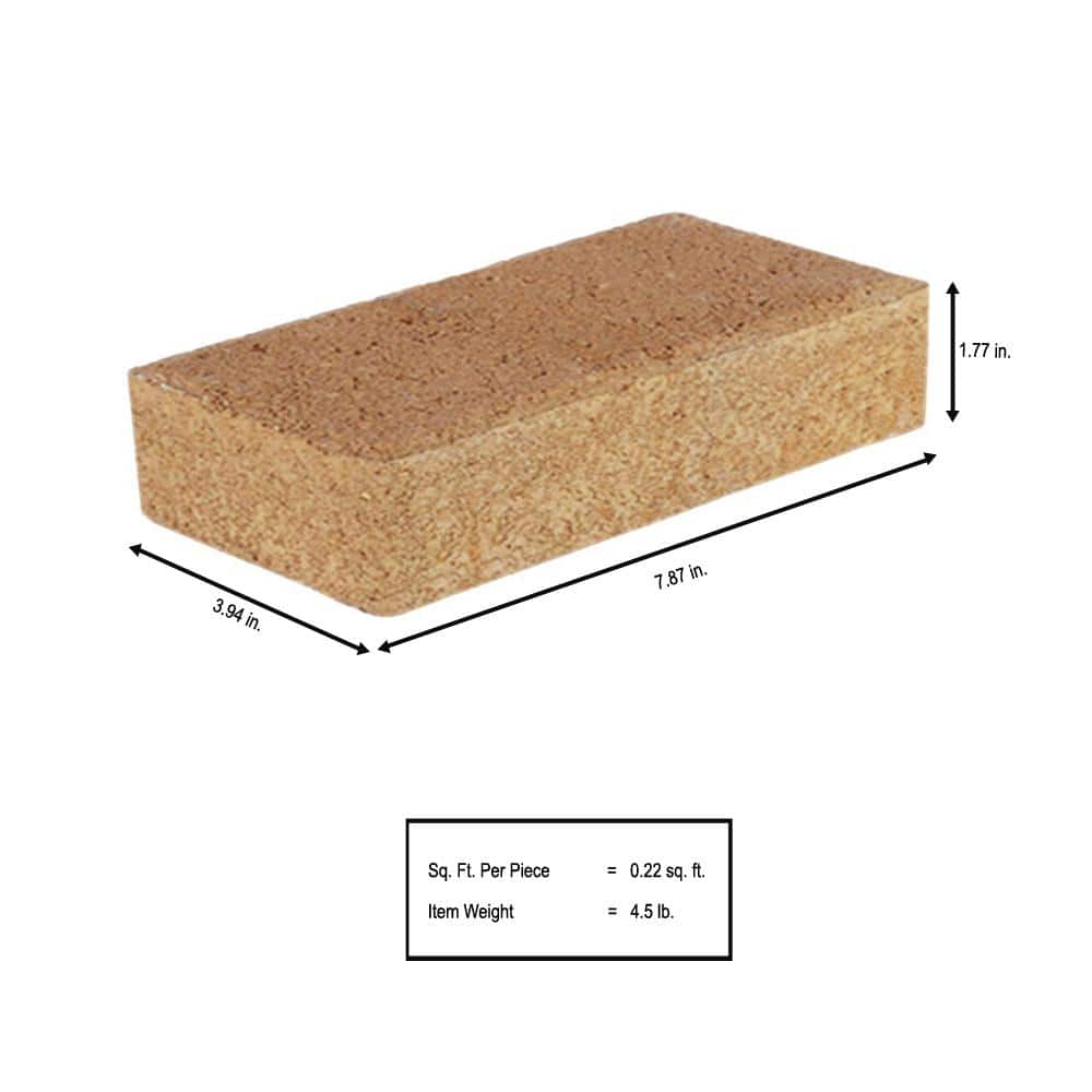 Pavestone Holland 7.87 in. L x 3.94 in. W x 1.77 in. H 45 mm Terra Cotta Concrete Paver (672-Piece/145 sq. ft./Pallet)
