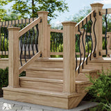 Deckorators 32-1/4 in. x 1 in. Textured Black Aluminum Baroque Baluster (60-Pack)