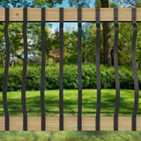 Deckorators 40 in. x 1 in. Textured Black Aluminum Baroque Baluster (5-Pack)