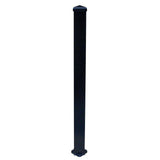 EZ Handrail 3 in. x 3 in. x 50 in. Textured Black Aluminum Post