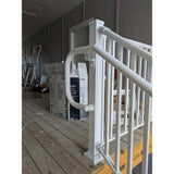EZ Handrail Textured Black Aluminum Hand Rail End Bracket