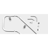 EZ Handrail Textured Black Aluminum Hand Rail End Bracket