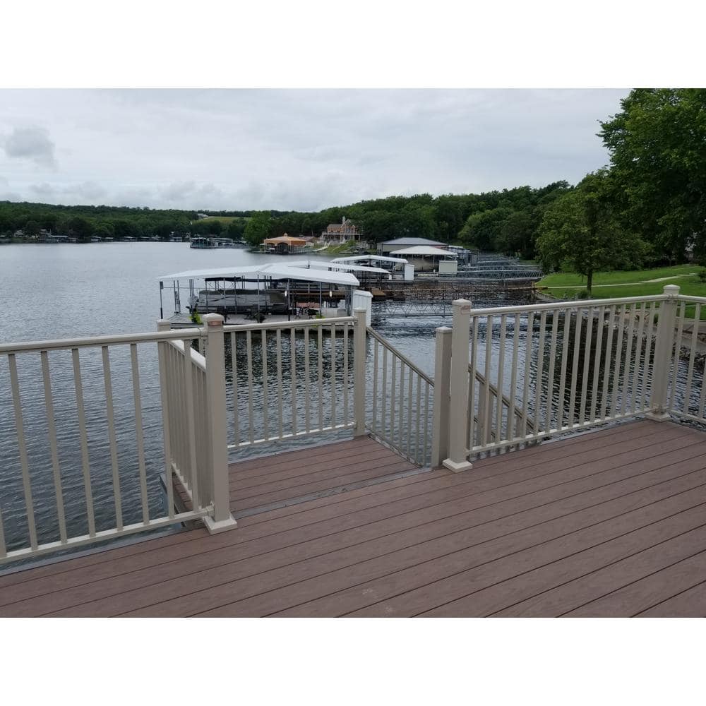 EZ Handrail 3 in. x 3 in. Textured Black Aluminum EZ Post Low Profile Base Cover