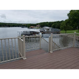 EZ Handrail 3 in. x 3 in. Textured Black Aluminum EZ Post Low Profile Base Cover