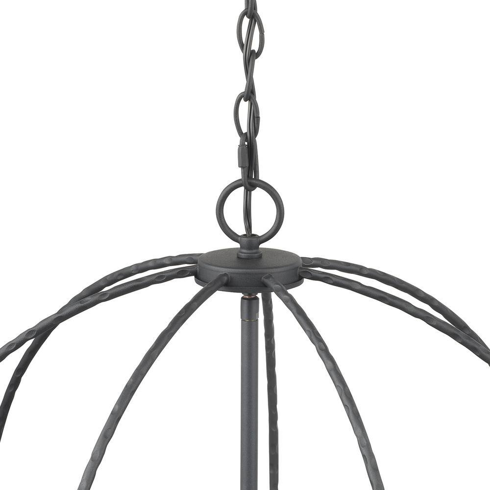 Progress Lighting Pacolet 6-Light Textured Black Chandelier