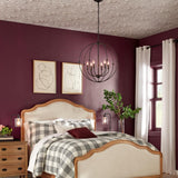 Progress Lighting Pacolet 6-Light Textured Black Chandelier