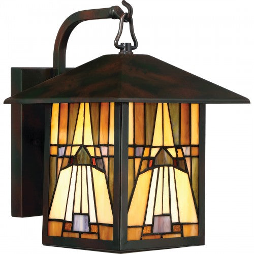 Quoizel Inglenook Outdoor Lantern, 11.75" H x 8.5" W, Valiant Bronze, E26 Medium Base