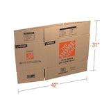 The Home Depot 27 in. L x 15 in. W x 16 in. D Large Moving Box with Handles (10-Pack)