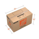 The Home Depot 27 in. L x 15 in. W x 16 in. D Large Moving Box with Handles (10-Pack)