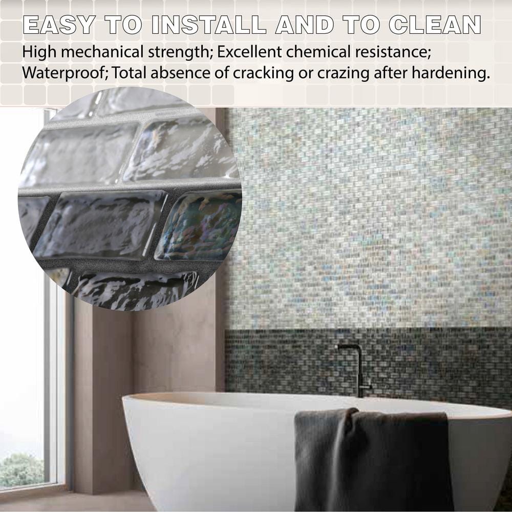 The Tile Doctor Starlike Crystal EVO 700 5.5 lb. Translucent Glass Tile Grout