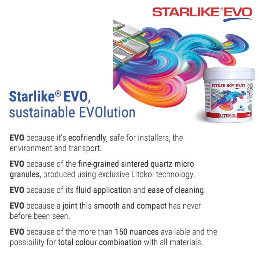 The Tile Doctor Starlike Crystal EVO 700 5.5 lb. Translucent Glass Tile Grout