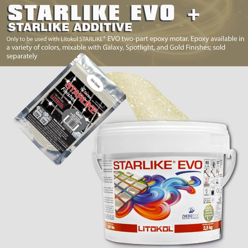 The Tile Doctor Starlike Finishes Epoxy Grout Additive - Gold Glitter Collection 75 g (1-Pack)