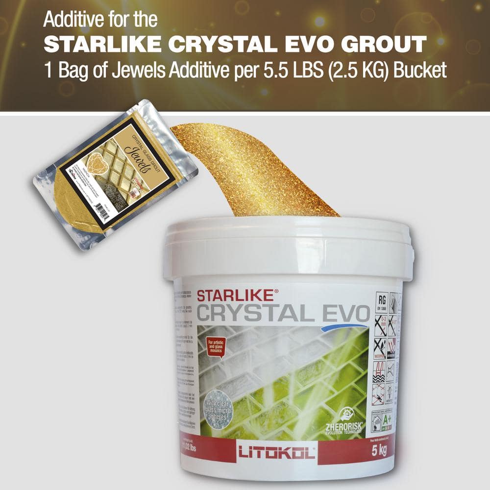 The Tile Doctor 75g Crystal Glass Grout Jewels Valencia (1-Pack)
