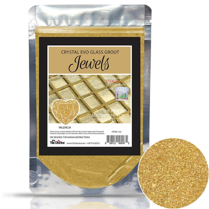 The Tile Doctor 75g Crystal Glass Grout Jewels Valencia (1-Pack)
