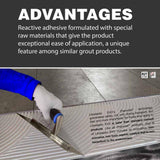 The Tile Doctor Litoelastic EVO Glass Tile and Stone Adhesive 11 lb.