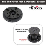 The Tile Doctor 914775-72 Black Cross Tile Auto Leveling Head for Adjustable Pedestal for Tile and Paver Pedestal System 72-Pack
