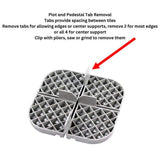 The Tile Doctor 914836-12 Fixed Plastic Pedestal 5/8" Base Plate for Tile and Paver Pedestal System (12-Pieces/Box)