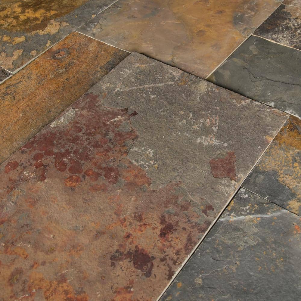 MSI Three Rivers Gold Pattern Gauged Slate Floor and Wall Tile (5 Kits, 80 sq. ft. Pallet)