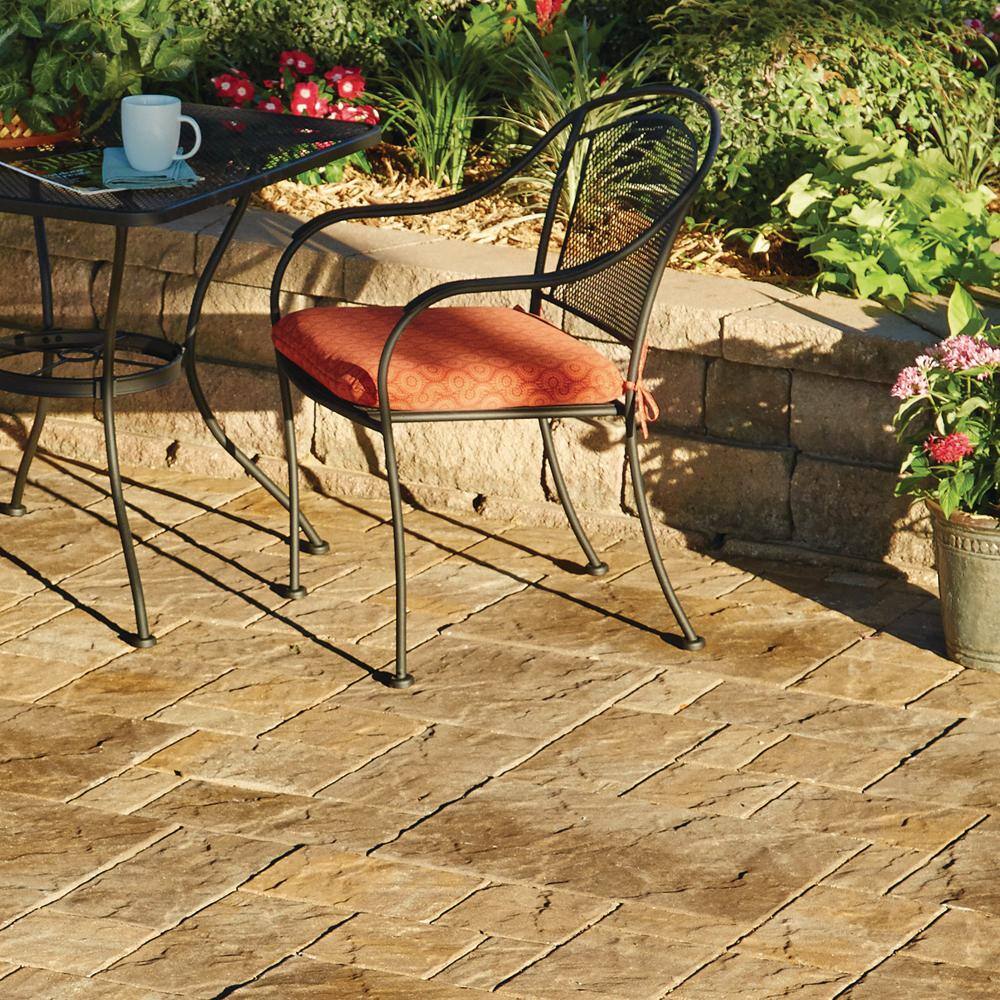 Pavestone Panorama Demi 3-pc 7.75 in. x 7.75 in. x 2.25 in. Three Tone Brown Concrete Paver (240 Pcs. / 103 Sq. ft. / Pallet)