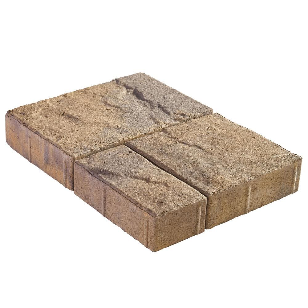 Pavestone Panorama Demi 3-pc 7.75 in. x 7.75 in. x 2.25 in. Three Tone Brown Concrete Paver (240 Pcs. / 103 Sq. ft. / Pallet)
