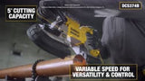DEWALT 20-Volt MAX Lithium Ion Cordless Deep Cut Band Saw (Tool Only) with Bonus XR 5Ah Battery Pack