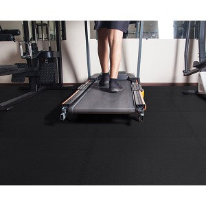 Norsk Rhino-Tec 18.3 in. x 18.3 in. Black PVC Sport and Gym Flooring Tile (6-Pieces)