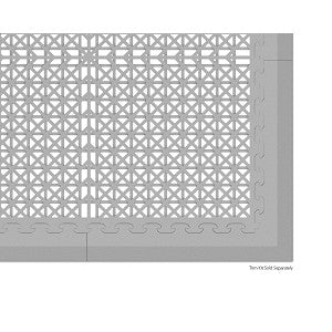 Norsk Multi-Purpose 18.3 in. x 18.3 in. Dove Gray Commercial PVC Garage Flooring Tile with Vented Drain Pattern (6-Pieces)