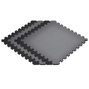 Norsk Red/Black 24 in. x 24 in. EVA Foam Truly Reversible Sport MMA Interlocking Tile (16-Tile)